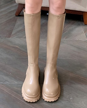 Thick crust boots round thigh boots for women