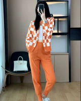 Knitted long pants spring sweater 2pcs set for women