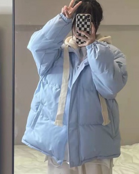 Pseudo-two down coat Korean style coat for women