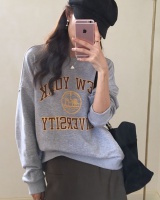 Round neck pullover Korean style letters hoodie